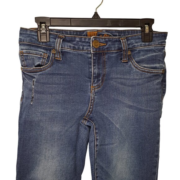 Kut From the Kloth Distressed Raw Edge Ankle Pants Size 6 - Picture 4 of 9